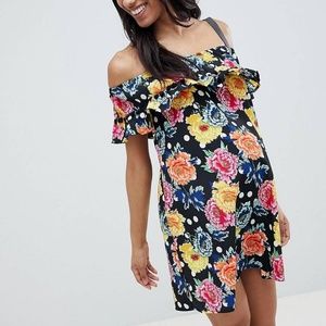 ASOS off the shoulder floral dress